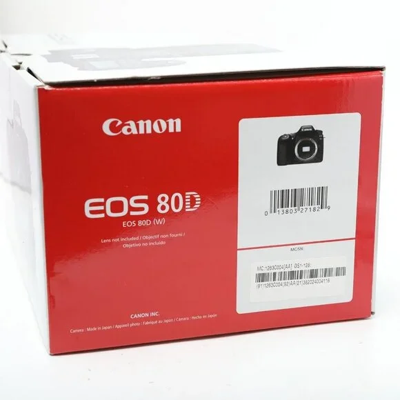 Canon 80D Semi Pro 24MP DSLR Camera Travel Photography WiFi HD Video Flip Screen - Picture 9 of 16